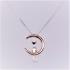 Beautiful Cici Rose Gold and Silver Cat Pendant